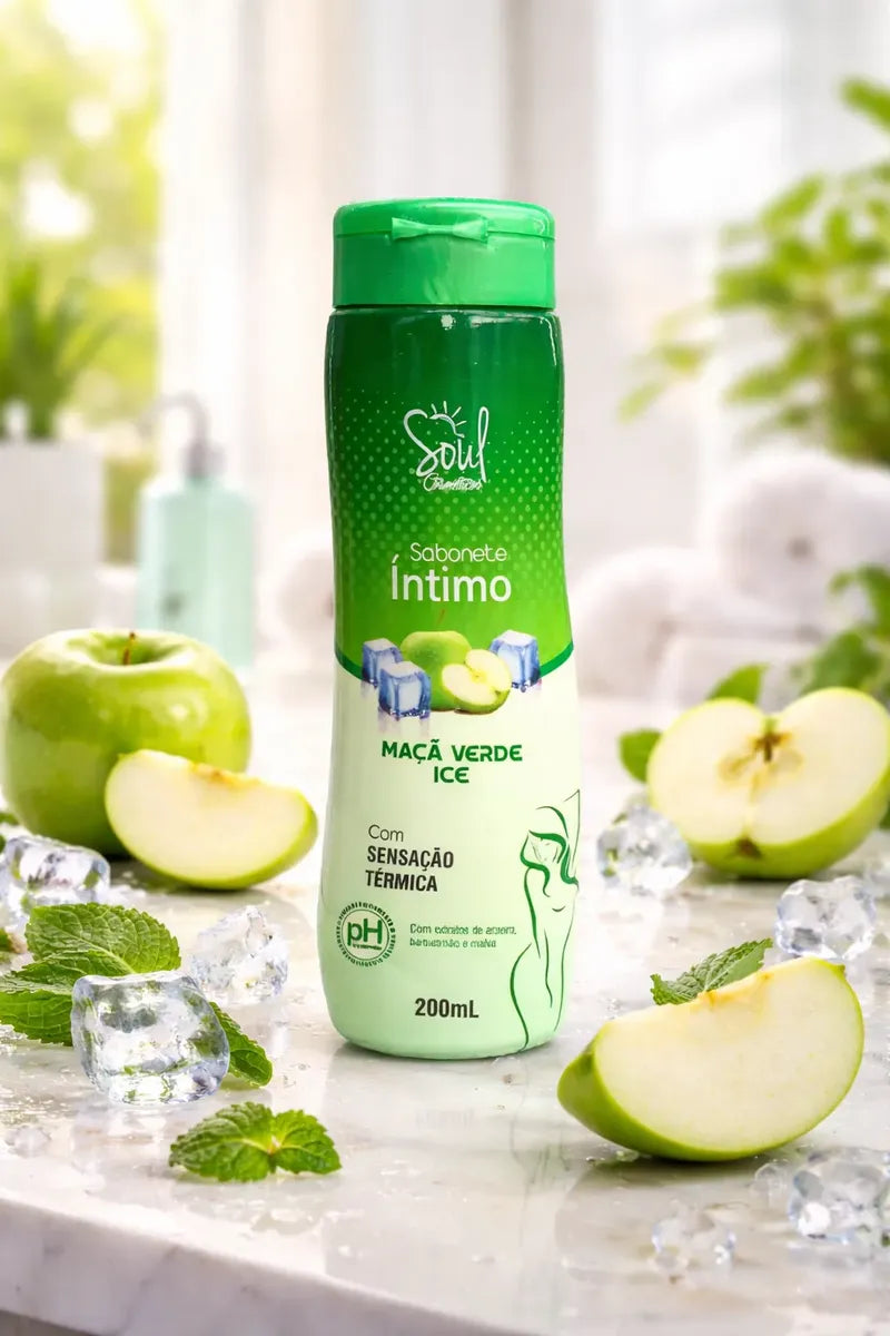 Sabonete Íntimo Maçã Verde Ice SOUL - 200ml