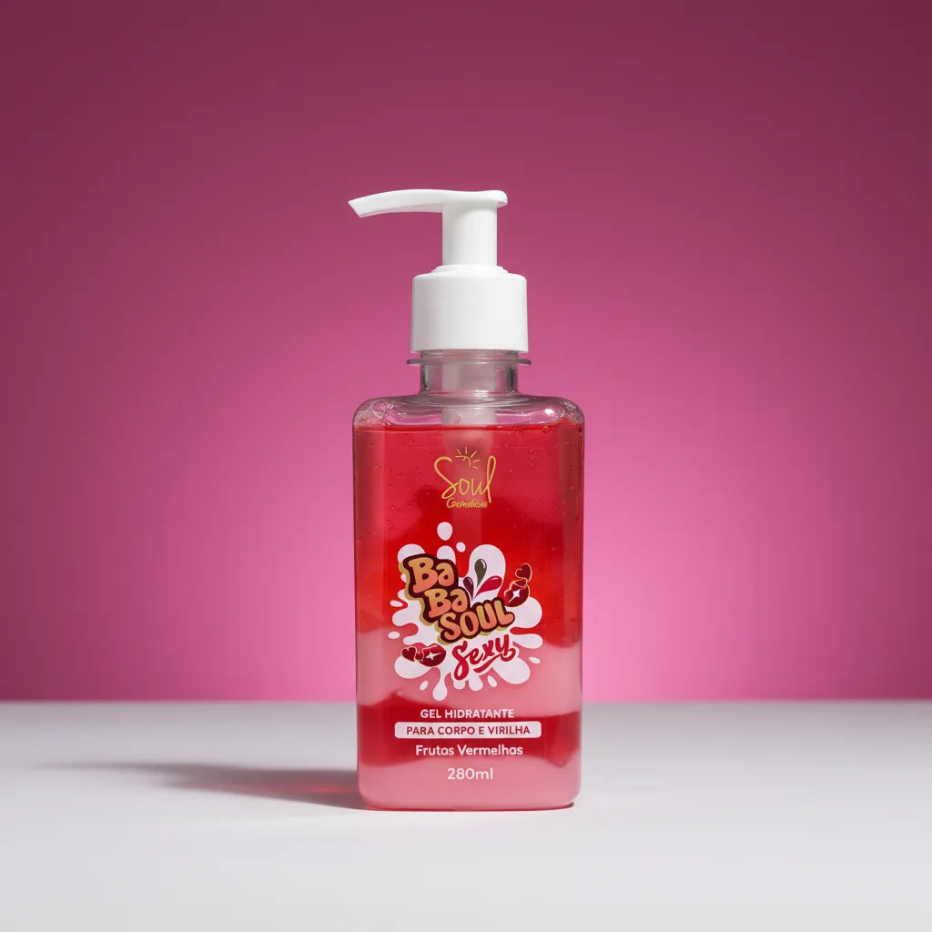 Gel Hidratante Corpo&Virilha Frutas Vermelhas SOUL - 280ml