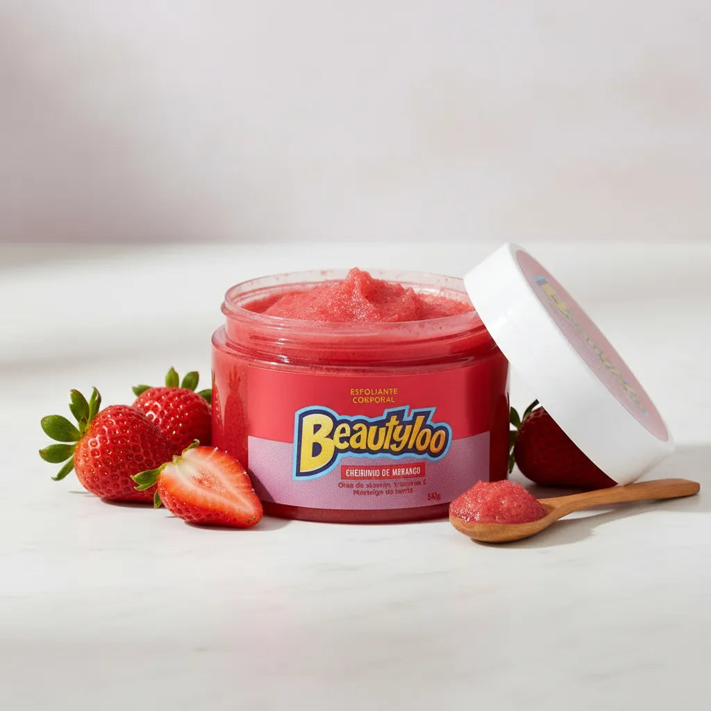 Esfoliante Corporal Cheirinho de Morango BEAUTYLOO - 340g