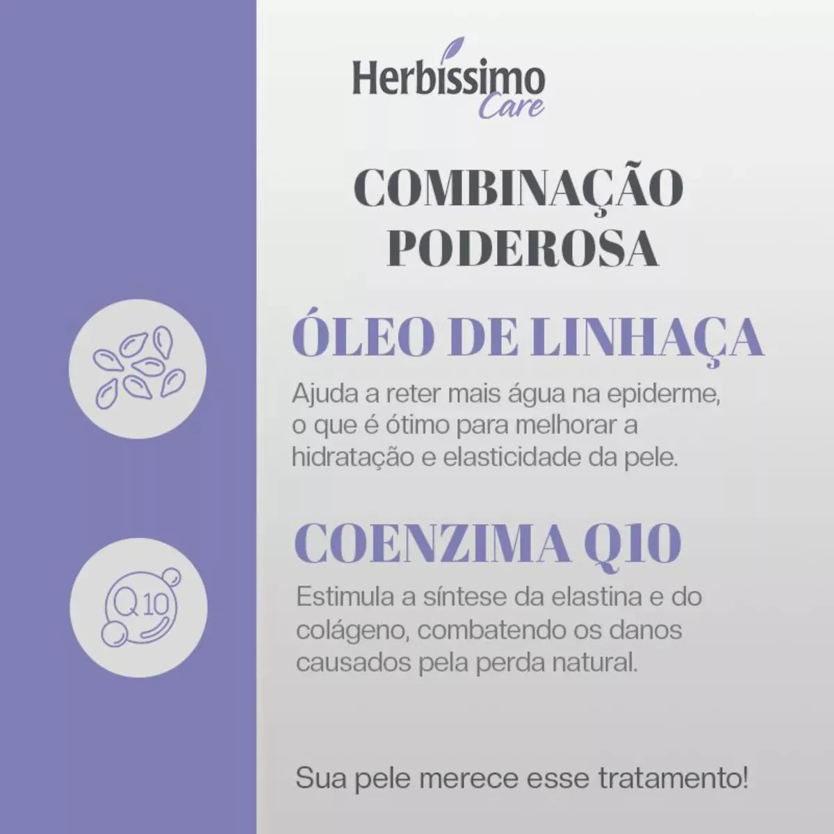 Desodorante Antitransp. em Creme Linnhça e Coenzima Q10 HERBÍSSIMO Care - 55g