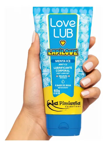 Lubrificante íntimo Beijável Menta Ice LOVE LUB - 60g