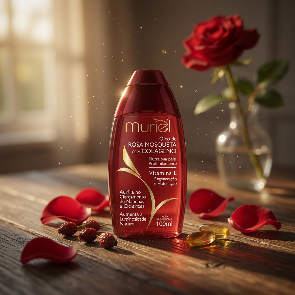 Óleo Clareador de Manchas e Cicatrizes Rosa Mosqueta MURIEL - 100ml