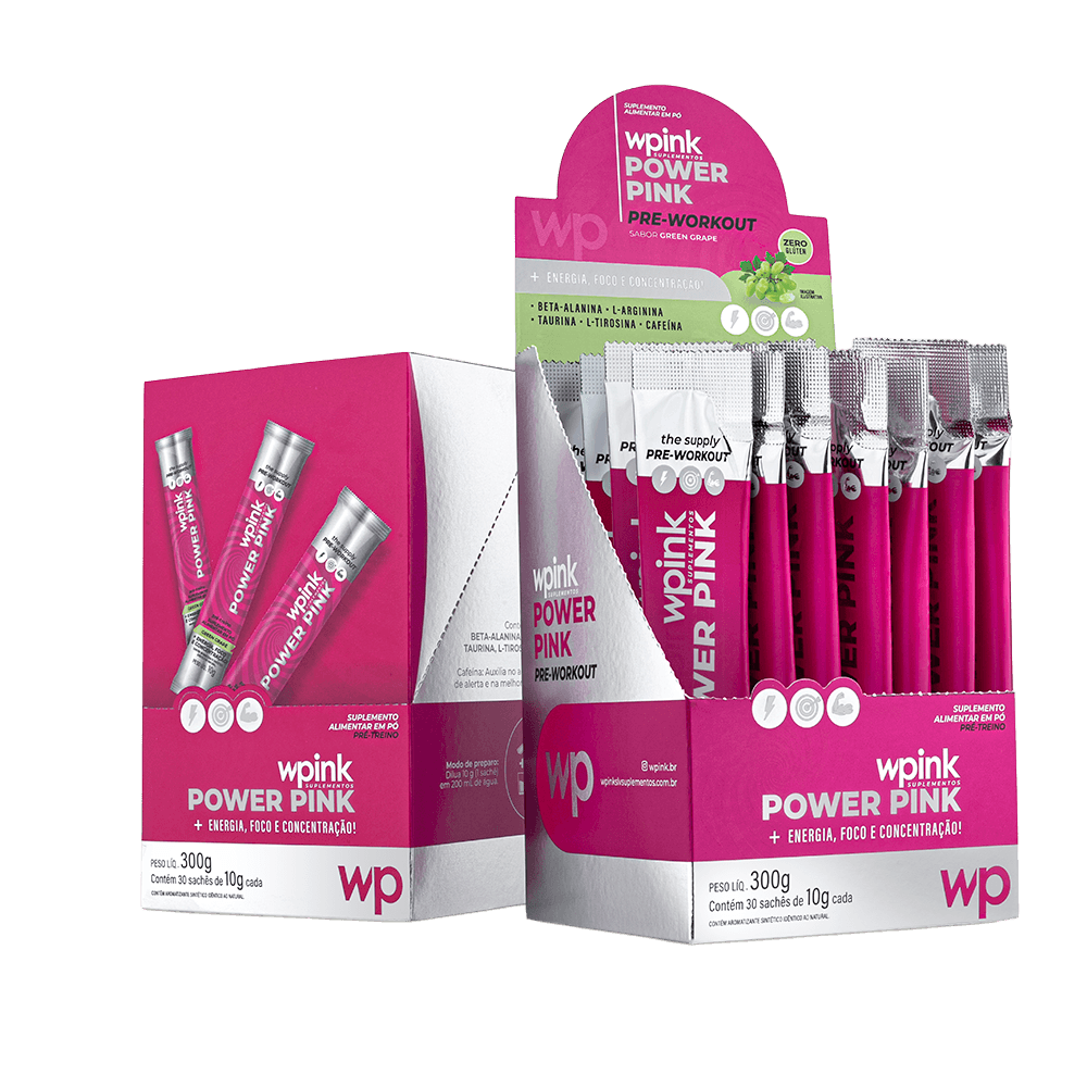 Pré-Treino Power Pink Uva Verde WEPINK - 300g