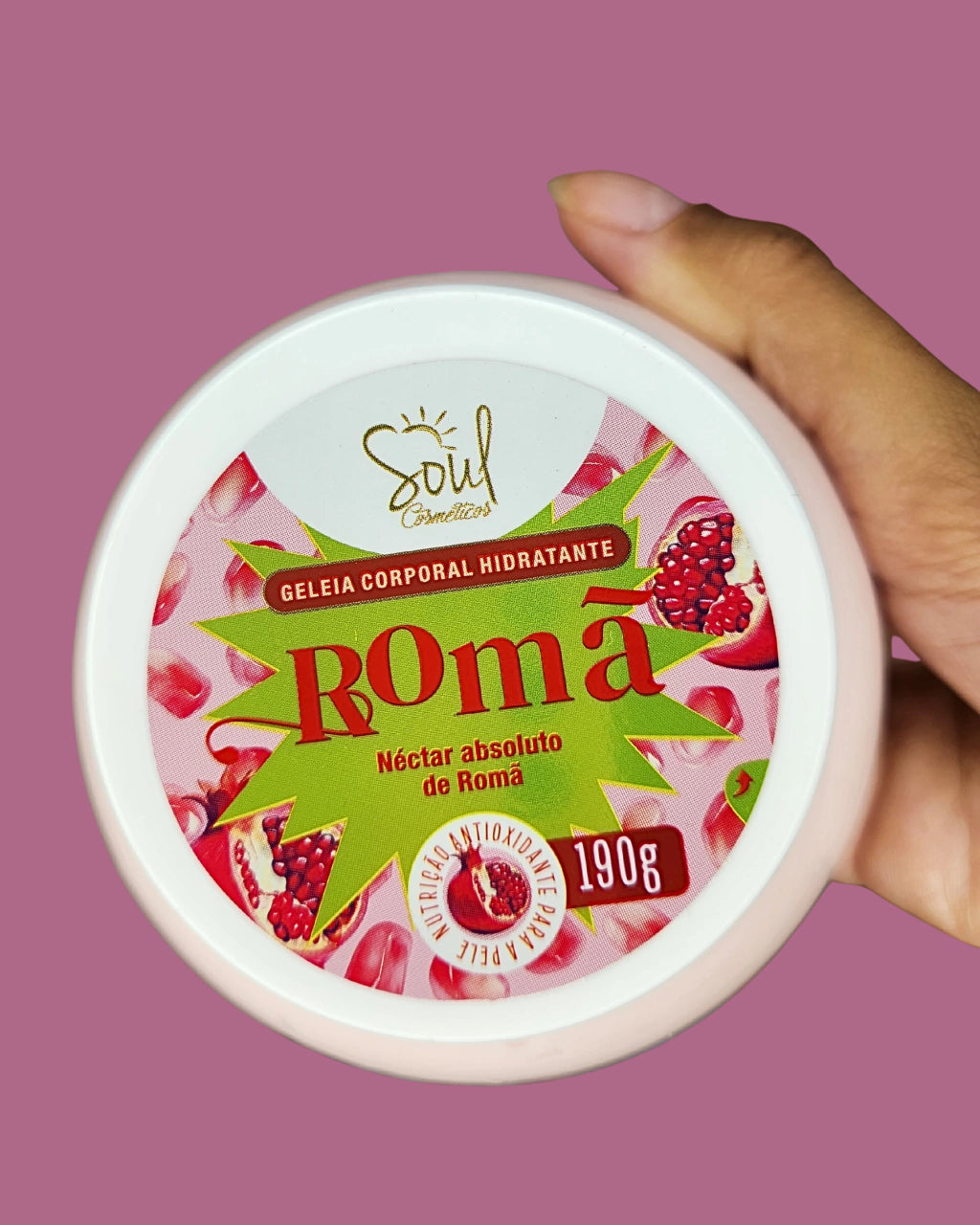 Geleia Hidratante Corporal Romã SOUL - 190g