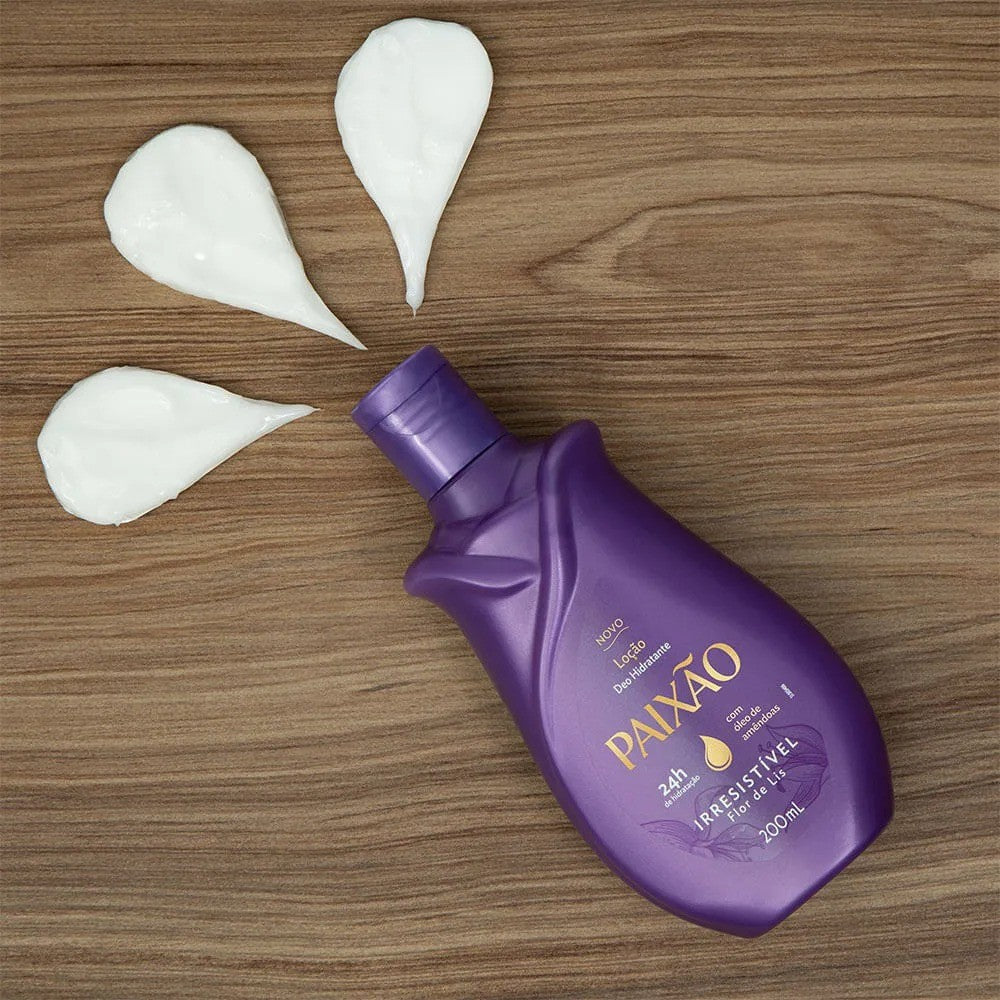 Loção Hidratante Corporal Irresistível Flor-de-Lis PAIXÃO - 200ml