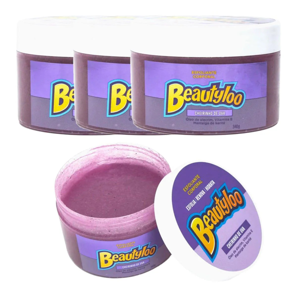 Esfoliante Corporal Cheirinho de Uva BEAUTYLOO - 340g