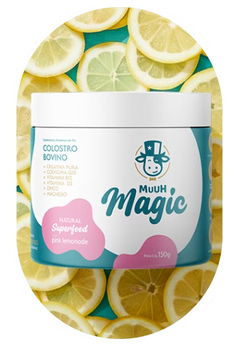 Suplemento Alimentar em Pó Colostro Bovino Pink Limonade MUUH MAGIC - 150g