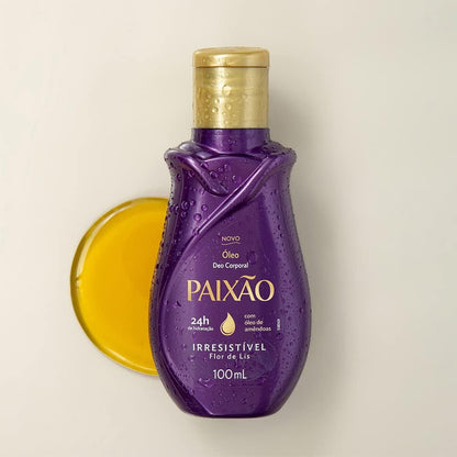 Óleo Corporal Irresistível Flor-de-Lis PAIXÃO - 100ml