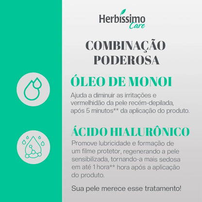Desodorante Antitransp. em Creme Manoi e Ácido Hialurônico HERBÍSSIMO Care - 55g