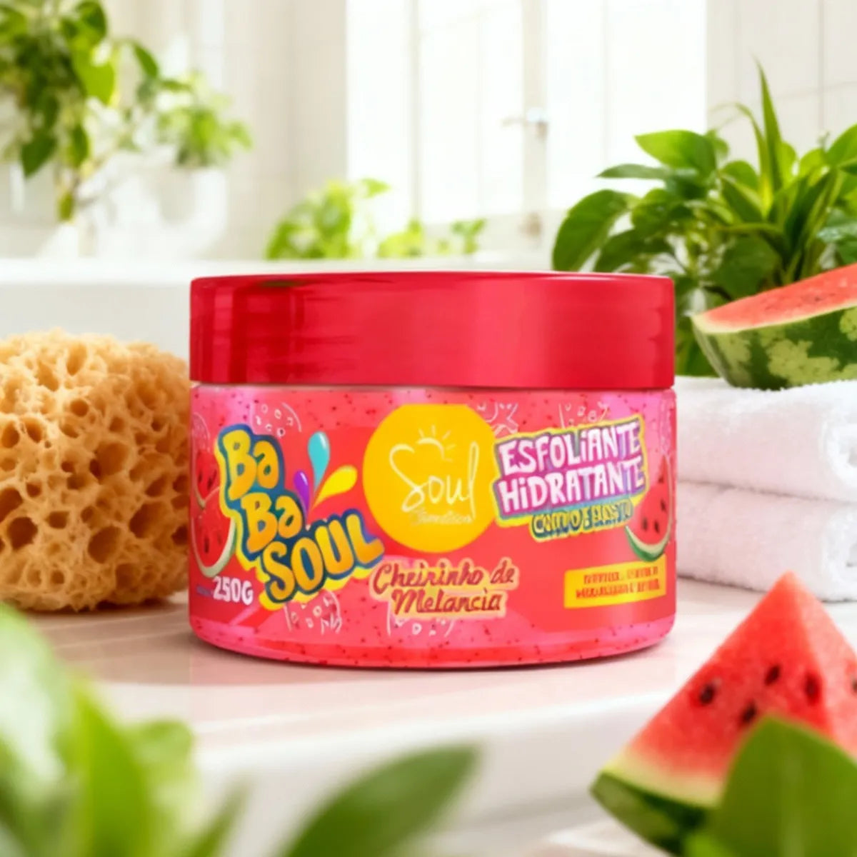 Esfoliante Hidratante Melancia Corpo e Rosto SOUL - 250g