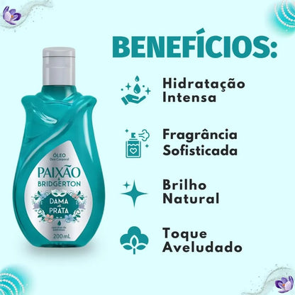 Óleo Corporal Bridgerton Dama de Prata PAIXÃO - 200ml
