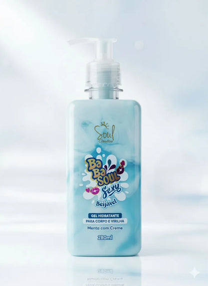 Gel Hidratante Corpo&Virilha Menta com Creme SOUL - 280ml