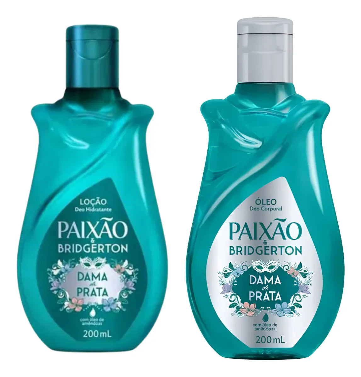 Kit Hidratante + Óleo Corporal Bridgerton Dama de Prata PAIXÃO - 200ml, 200ml