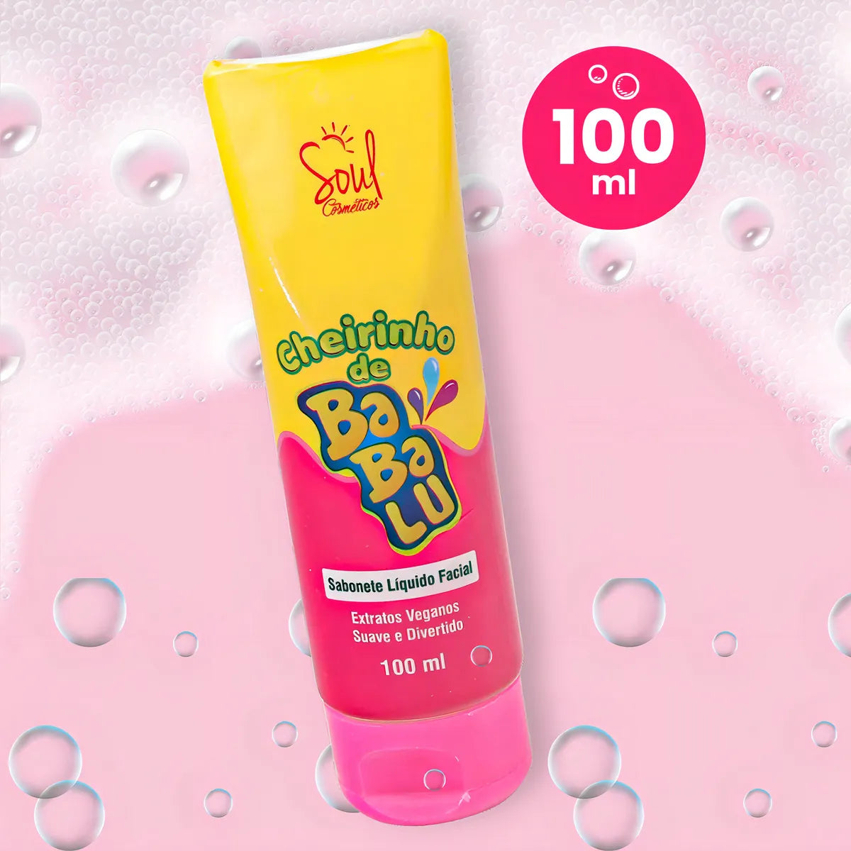 Sabonete Líquido Facial Cheirinho de Chiclete SOUL - 100ml