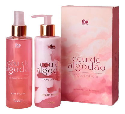 Body Splash + Loção Bifásica Céu de Algodão THA BEAUTY - 200ml, 200g