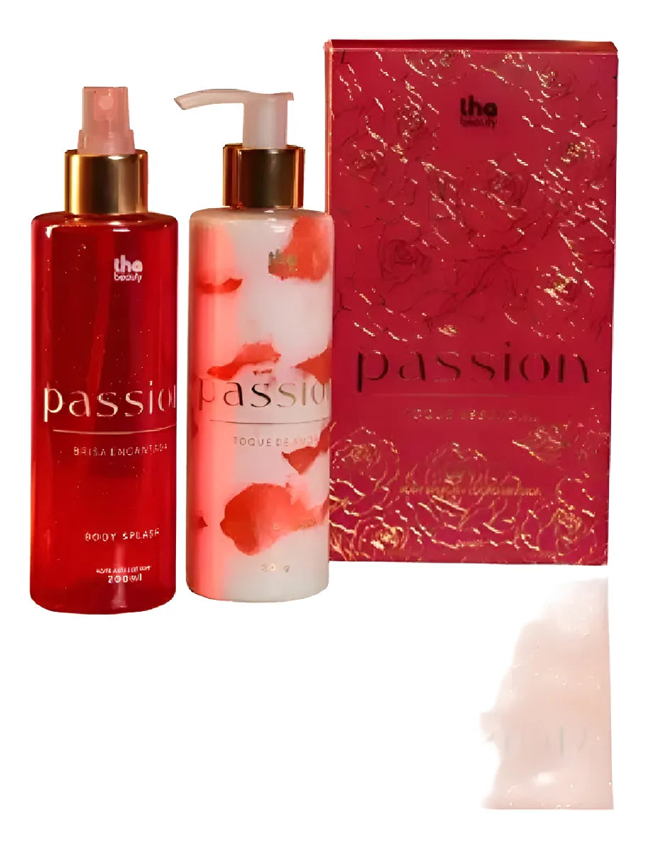 Body Splash + Loção Bifásica Passion THA BEAUTY - 200ml, 200g
