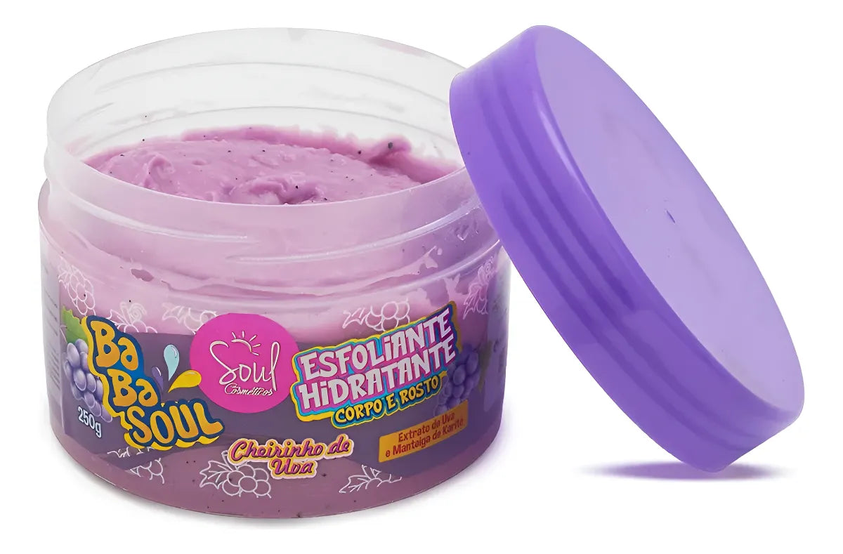 Esfoliante Hidratante Uva Corpo e Rosto SOUL - 250g