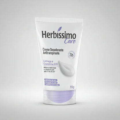 Desodorante Antitransp. em Creme Linnhça e Coenzima Q10 HERBÍSSIMO Care - 55g
