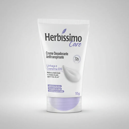 Desodorante Antitransp. em Creme Linnhça e Coenzima Q10 HERBÍSSIMO Care - 55g