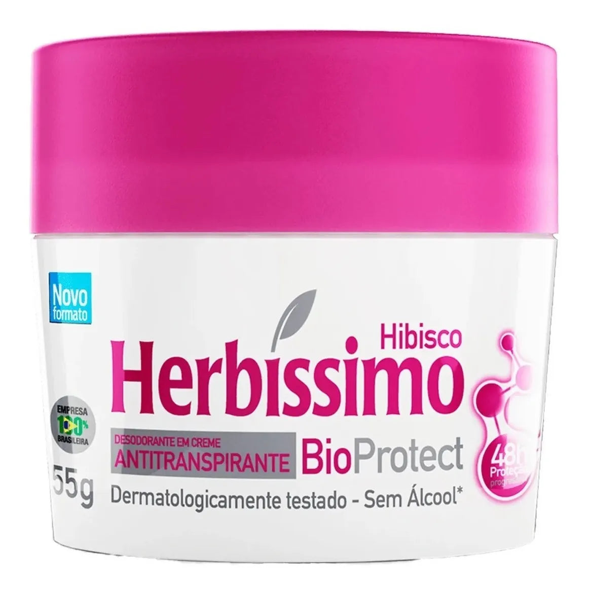 Desodorante Antitranspirante em Creme BioProtect HERBÍSSIMO - 55g