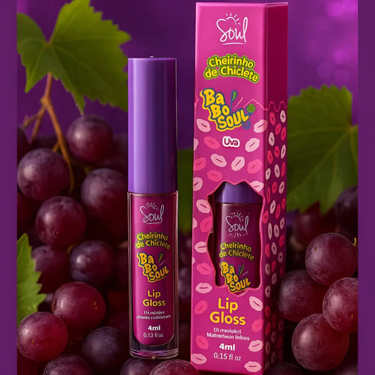 Lip Gloss Cheirinho de Chiclete Uva SOUL - 4ml