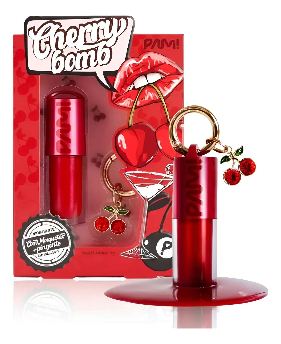 Lip Gloss Labial Cereja Bomb PAM!