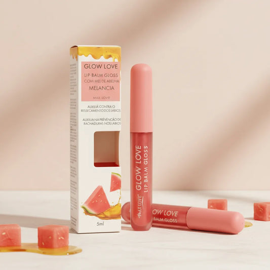 Lip Gloss Melancia com Mel de Abelha MAX LOVE - 5ml