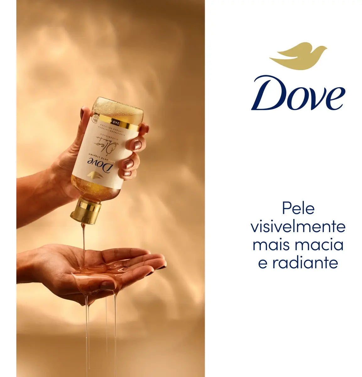 Sabonete Líquido Óleo de Banho Glicerinado DOVE - 240ml