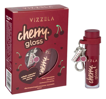 Lip Gloss Cereja VIZZELA - 6ml