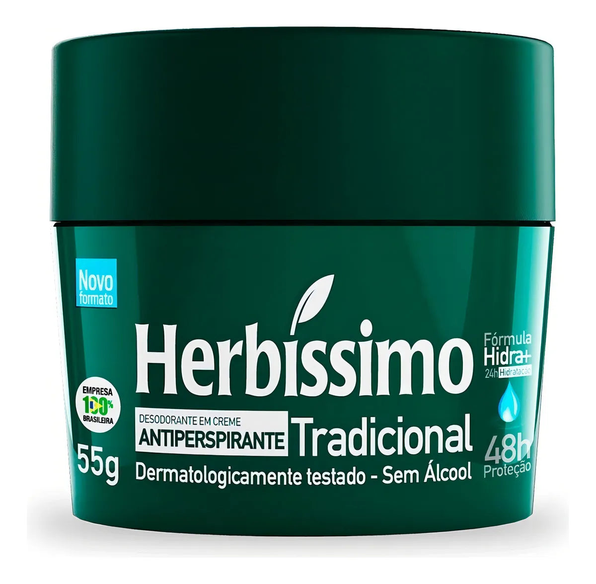 Desodorante Antitranspirante em Creme Tradicional HERBÍSSIMO - 55g
