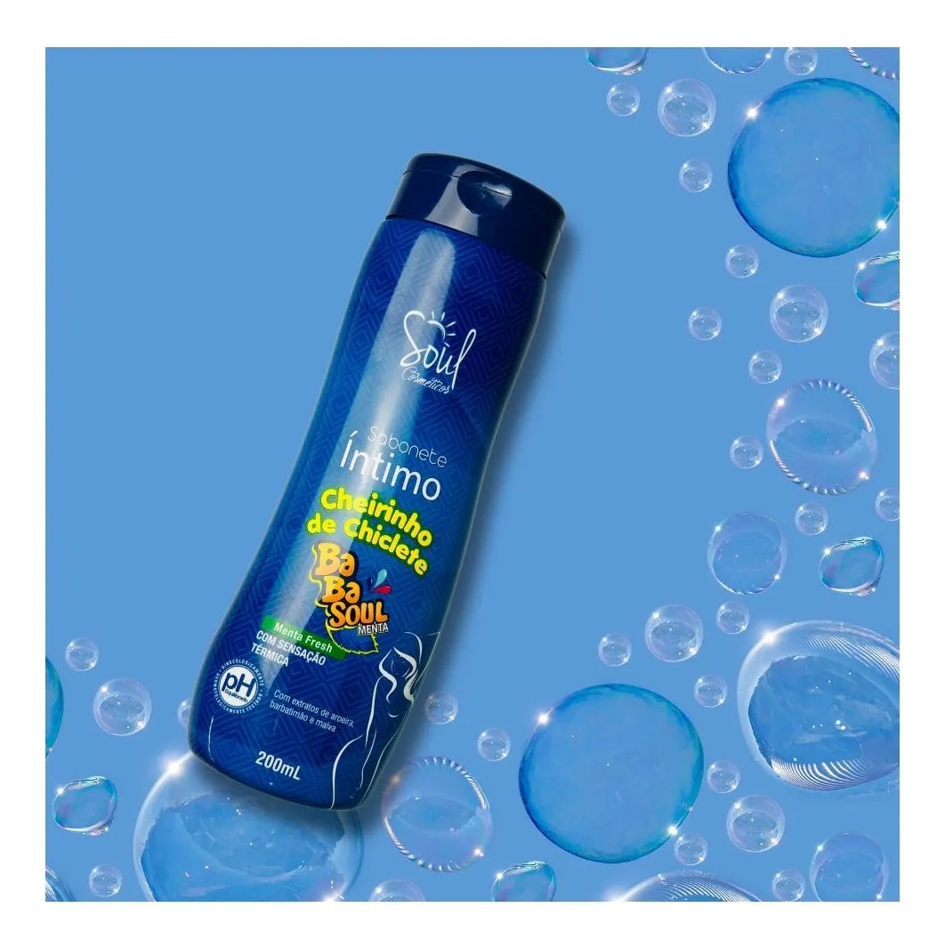Sabonete Íntimo Cheirinho de Chiclete Menta SOUL - 200ml