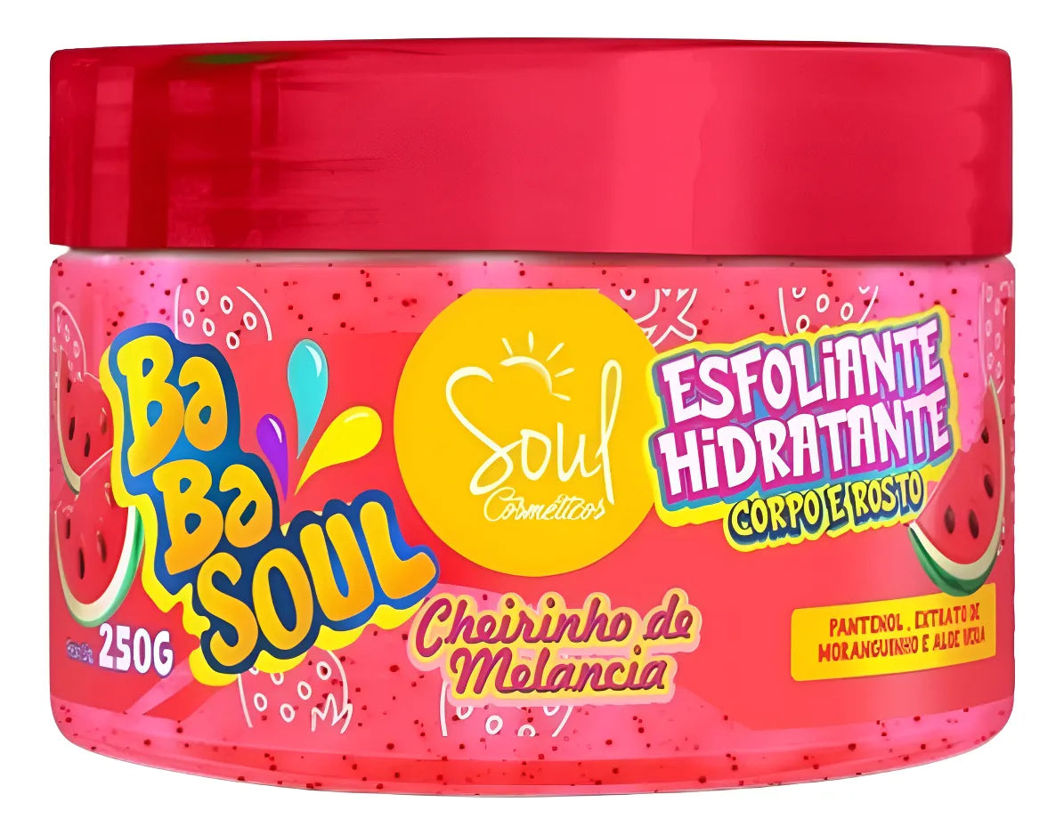 Esfoliante Hidratante Melancia Corpo e Rosto SOUL - 250g