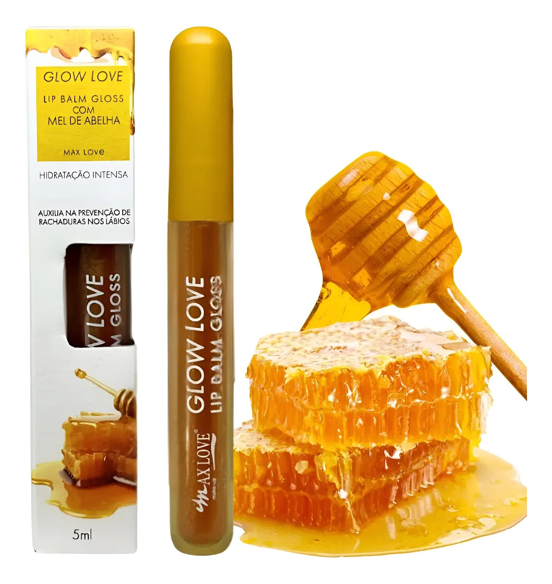 Lip Gloss Mel de Abelha MAX LOVE - 5g