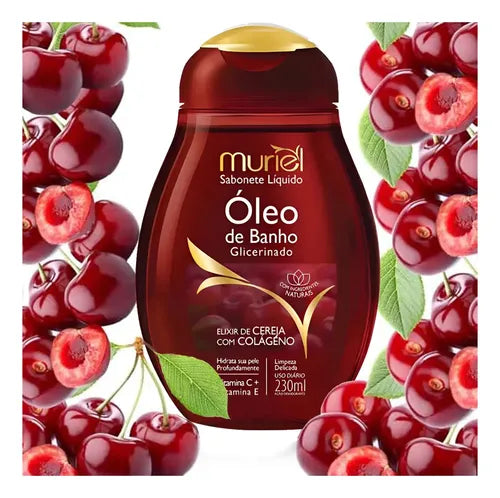 Óleo de Banho Cereja Glicerinado MURIEL - 230ml