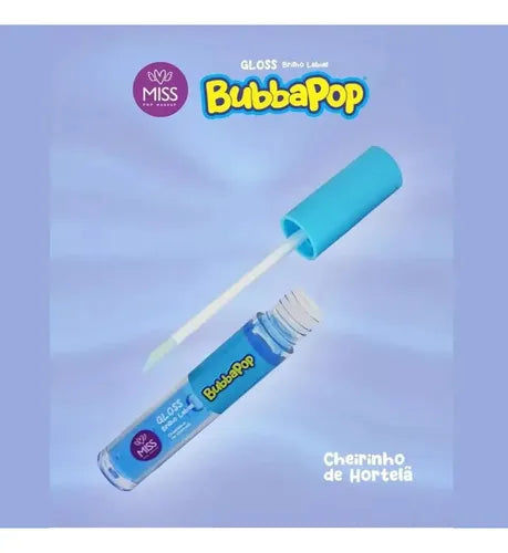 Lip Gloss Brilho Labial Hortelã BUBBAPOP - 4ml