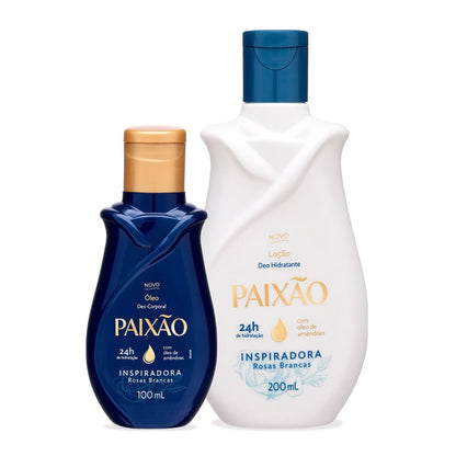 Kit Hidratante + Óleo Corporal Inspiradora PAIXÃO - 200ml, 100ml