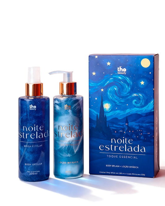 Body Splash + Loção Bifásica Noite estrelada  THA BEAUTY - 200ml, 200g