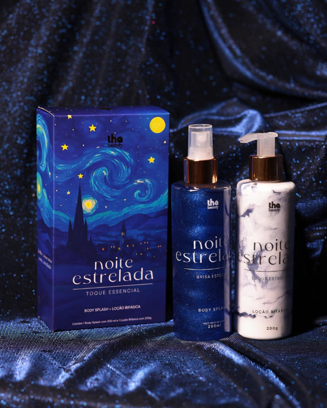 Body Splash + Loção Bifásica Noite estrelada  THA BEAUTY - 200ml, 200g