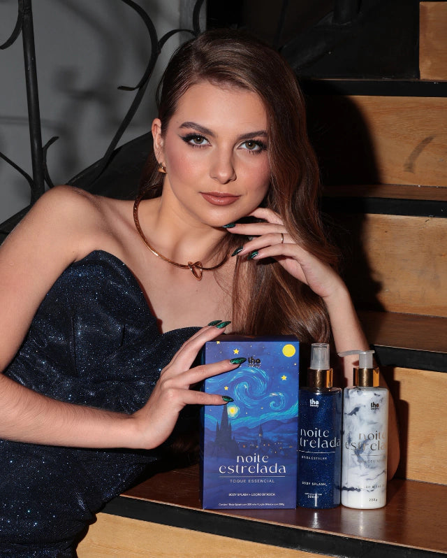 Body Splash + Loção Bifásica Noite estrelada  THA BEAUTY - 200ml, 200g