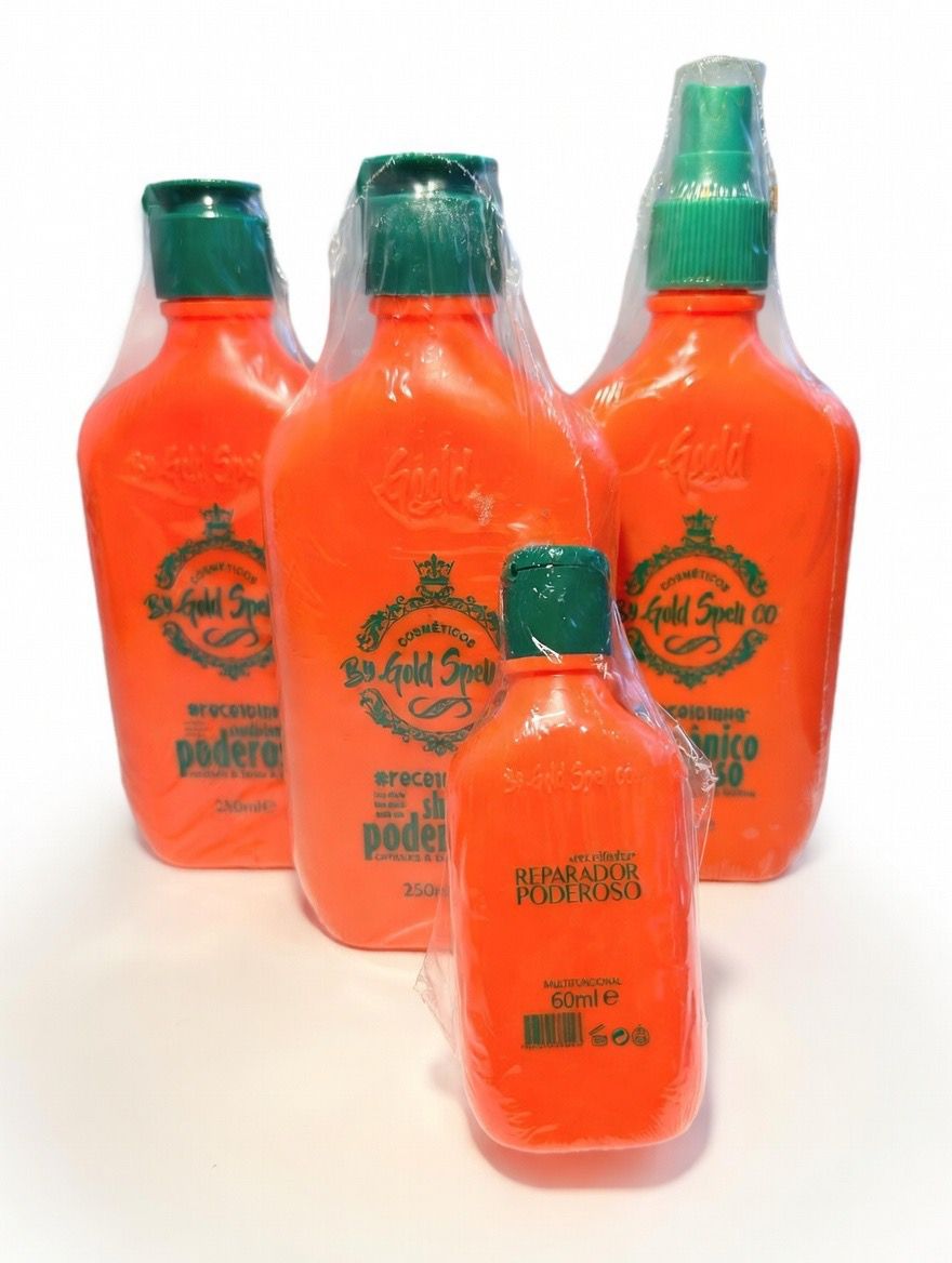 Linha Completa de Tratamento Capilar GOLD SPELL