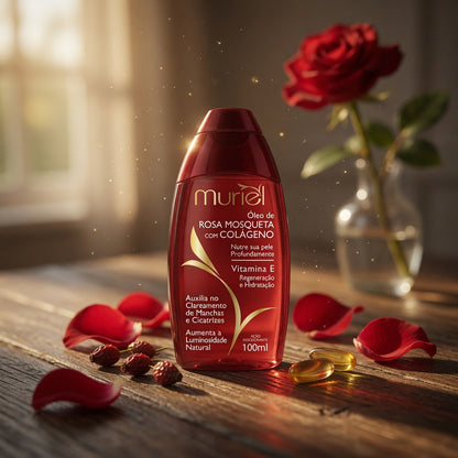 Óleo Clareador de Manchas e Cicatrizes Rosa Mosqueta MURIEL - 100ml