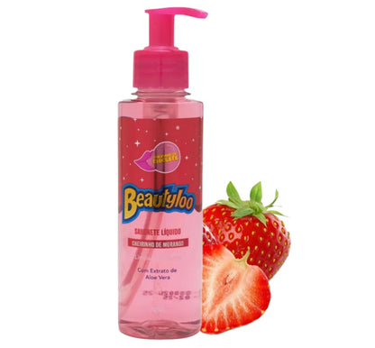 Sabonete Líquido Cheirinho de Morango BEAUTYLOO - 200ml