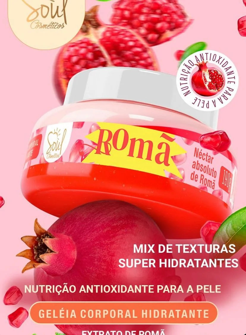 Geleia Hidratante Corporal Romã SOUL - 190g