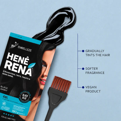 Alisamento Henê Rená Preto Azulado - 180g