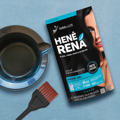 Alisamento Henê Rená Preto Azulado - 180g