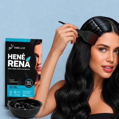 Alisamento Henê Rená Preto Azulado - 180g