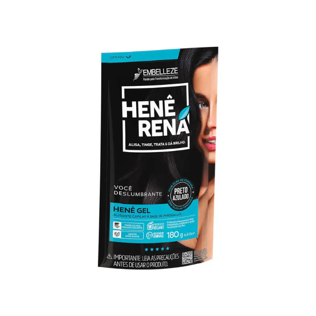 Alisamento Henê Rená Preto Azulado - 180g