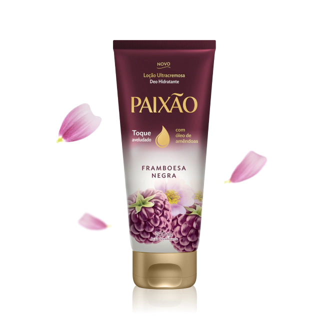 Loção Hidratante Ultracremosa Framboesa Negra PAIXÃO - 200ml