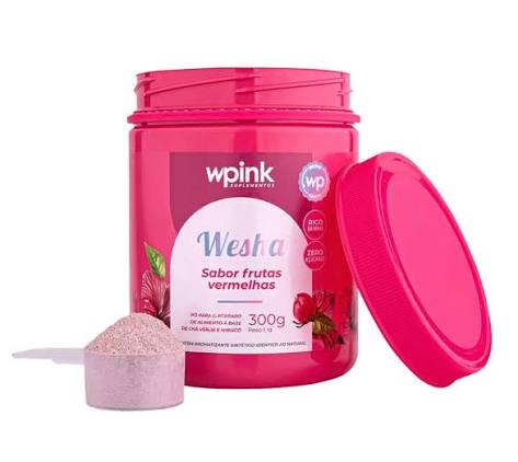 Wesha Chá Verde e Hibisco WEPINK - 300g