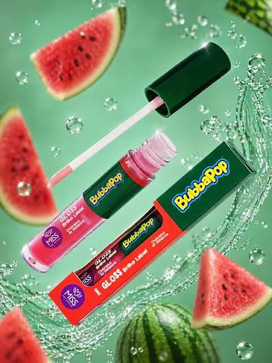 Lip Gloss Brilho Labial Melancia BUBBAPOP - 4ml